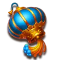 Blue lantern symbol from Coins of Dragon: Hold and Win paytable