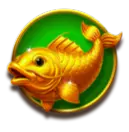 Golden fish symbol from Coins of Dragon: Hold and Win paytable